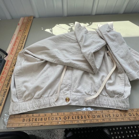 Island Passport Ankle Pants Womens 1X / 30 Drawstring Cotton Linen Summer Beach - Picture 9 of 9